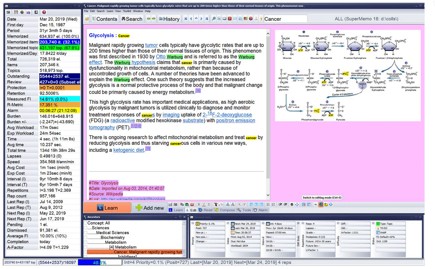 SuperMemo screenshot