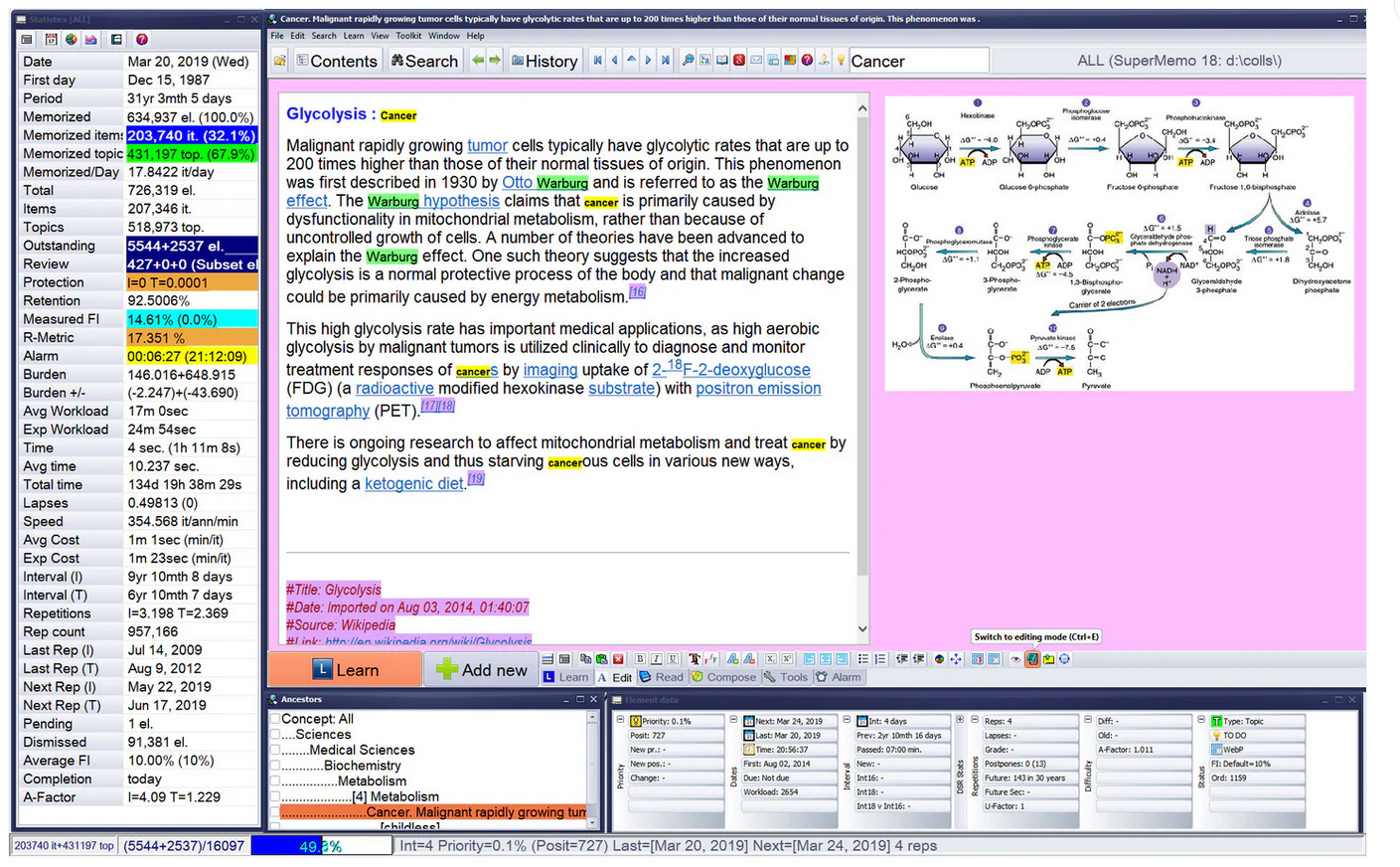 SuperMemo screenshot